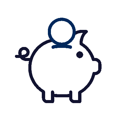 wired outline 453 savings pig