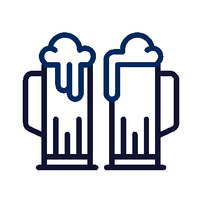 wired outline 502 two glasses pint beer
